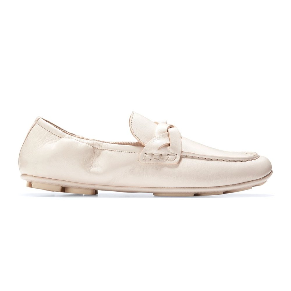 Cole Haan Women's Odette Driverina Braided Flat Brazilian Sand, Size 11